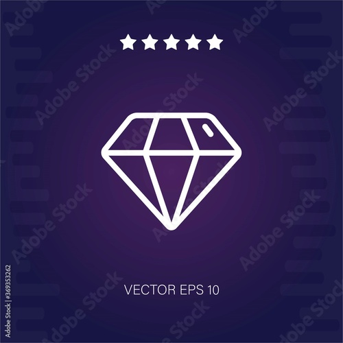 diamond vector icon modern illustration