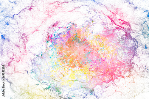 Explosion of colored powder background