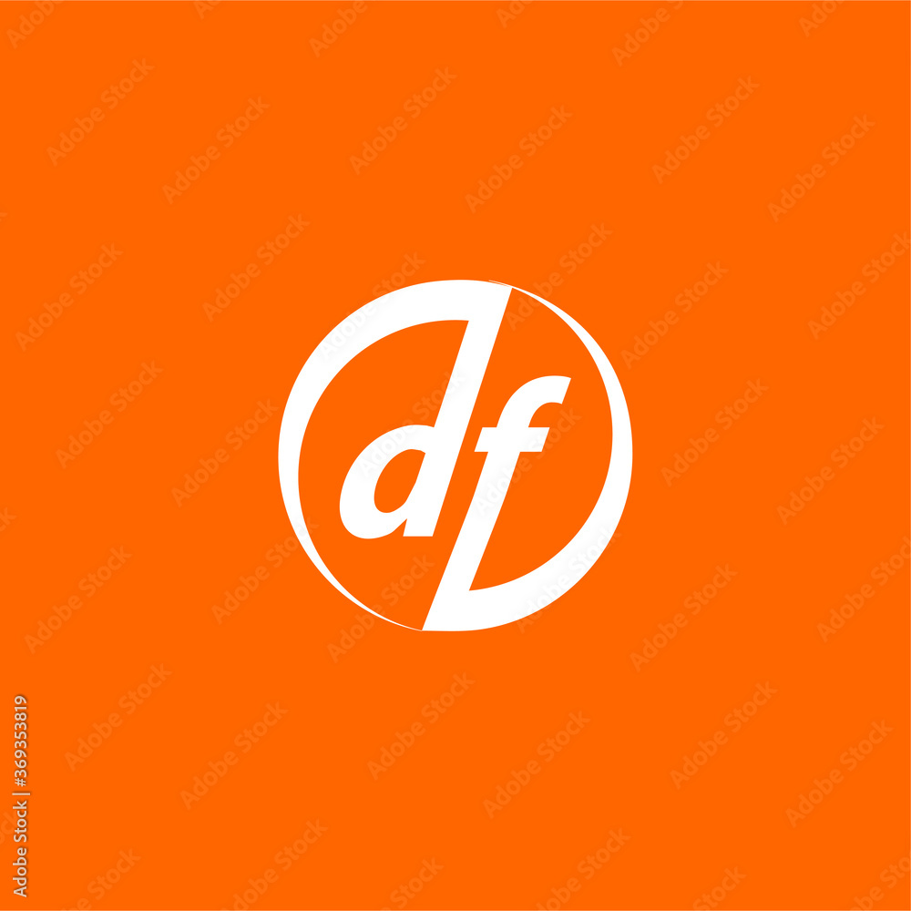 D & F letters Joint logo icon vector template for corporate logo and business card design. D & F letters Joint logo icon vector template for corporate logo and business card design.