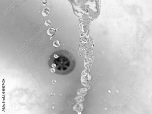 water drops in the bathroom 