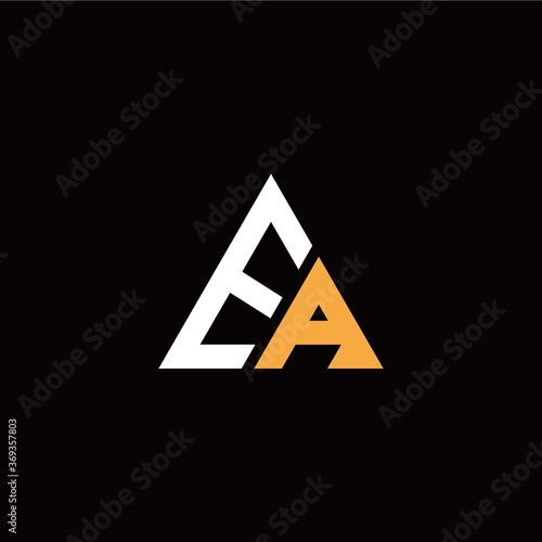 E A initial logo modern triangle with black background Free Download E A initial logo modern triangle with black background - GFXLoad