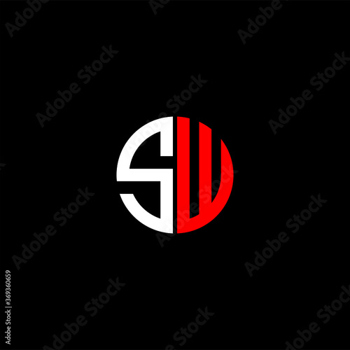 Foto S & W letters Joint logo icon vector template for corporate logo and business card design