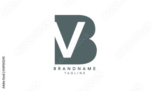 Alphabet letters Initials Monogram logo VB, BV, V and B photo