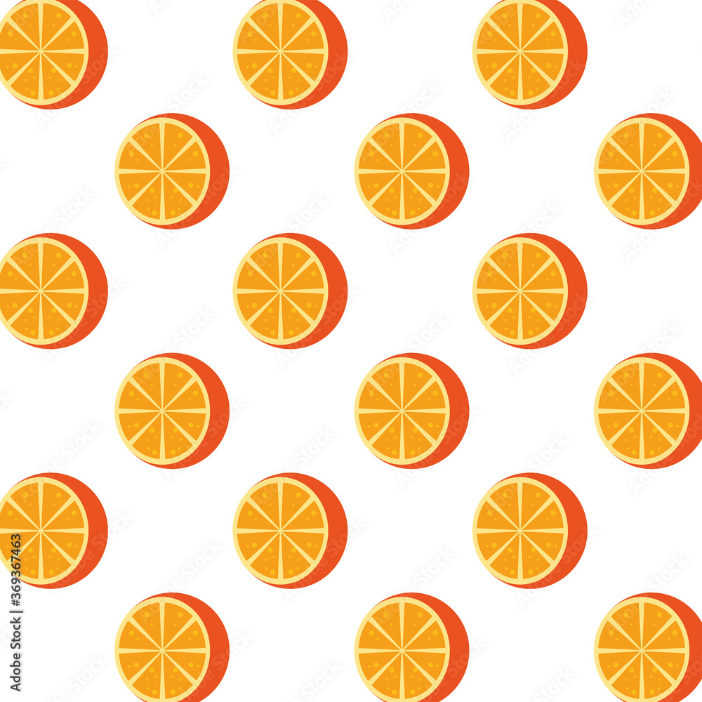 oranges fresh delicious fruits pattern background