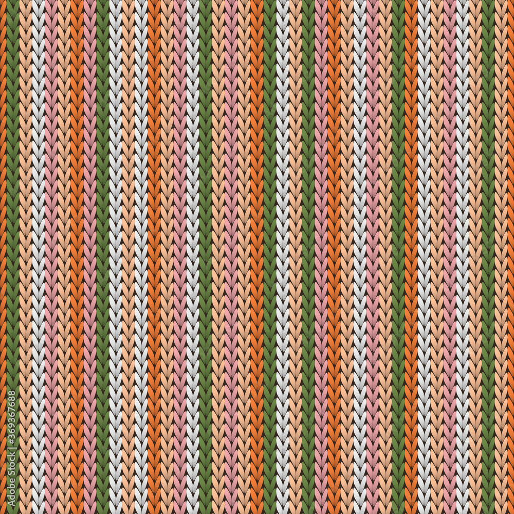 Fairisle vertical stripes christmas knit 