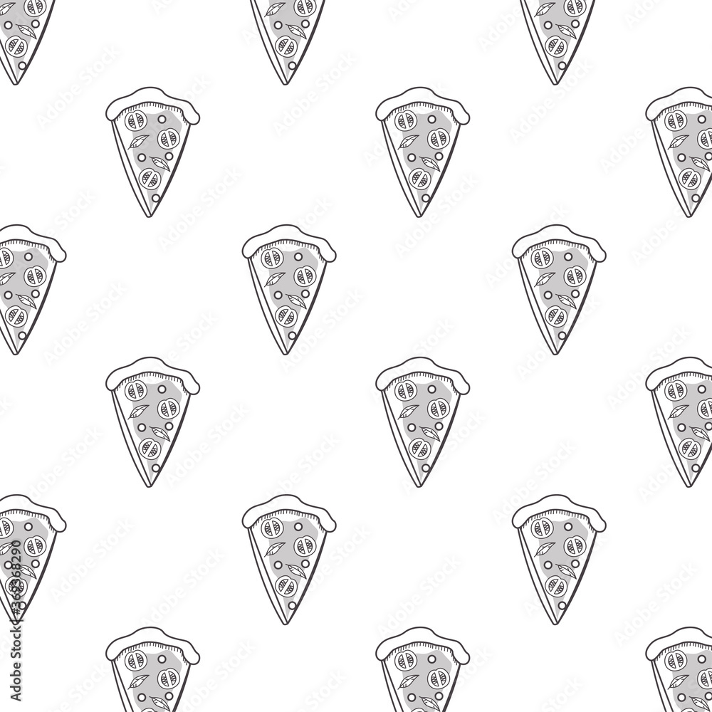 delicious pizza portions fast food pattern delicious pizza portions fast food pattern