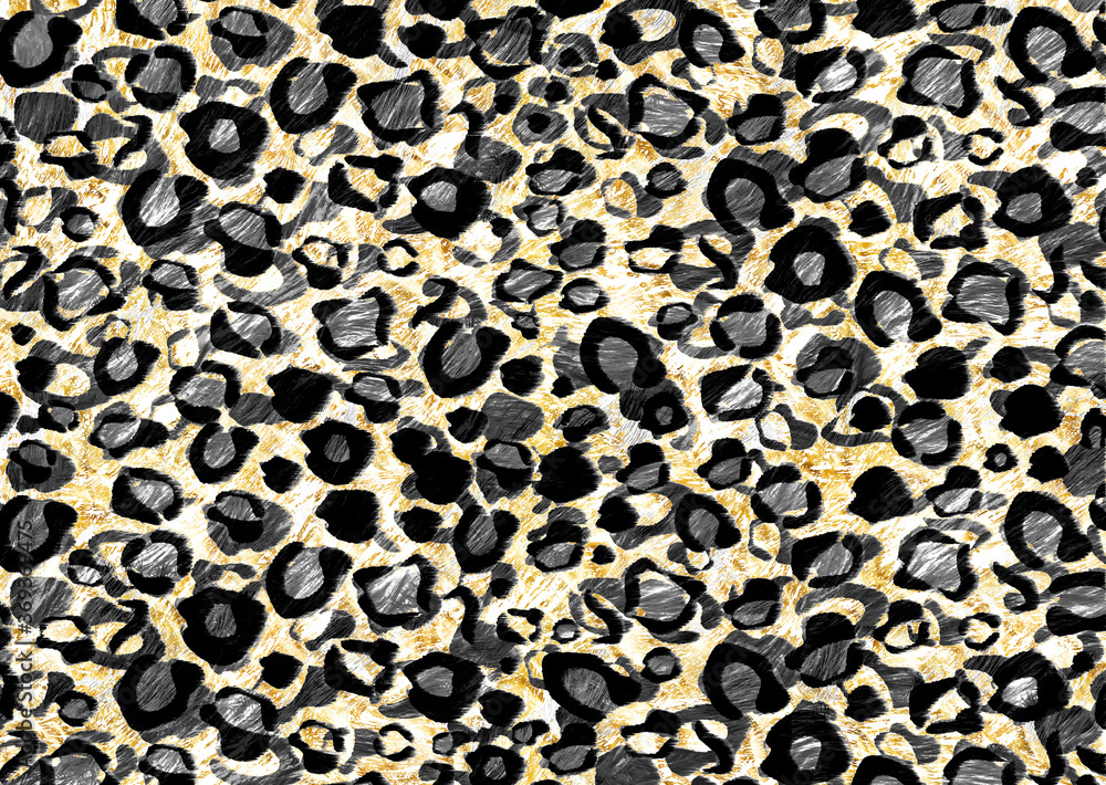 leopard skin pattern with metallic paper leopard skin pattern with metallic paper