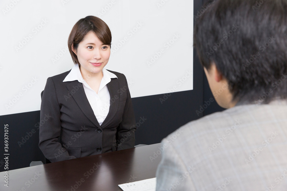 Obraz premium 面接風景