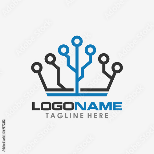 king network logo creative concept