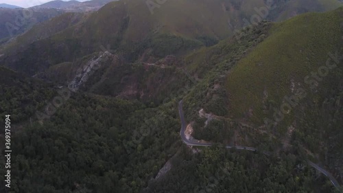 Landscape in El Bierzo, Leon.Spain. Aerial Drone Footage photo