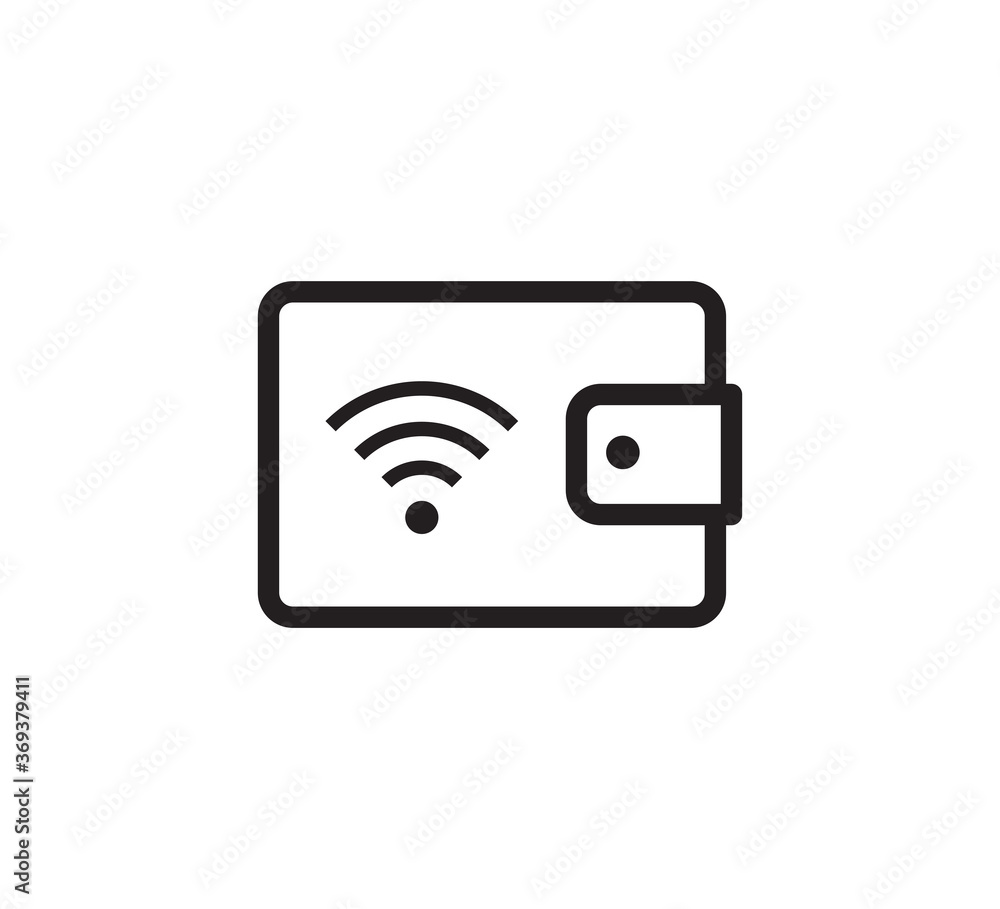 Wallet icon vector logo design template Wallet icon vector logo design template