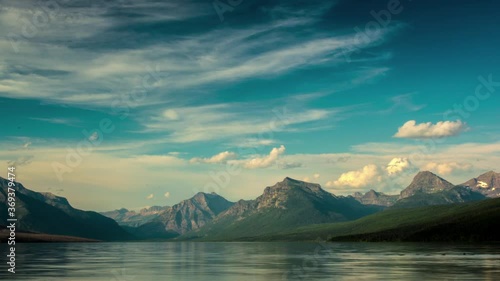 The Famous Lake McDonald in Glacier national park in Full HD Time Lapse