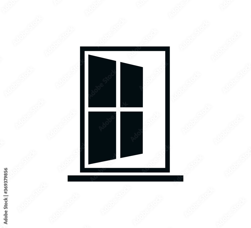 Window icon vector logo design template Window icon vector logo design template