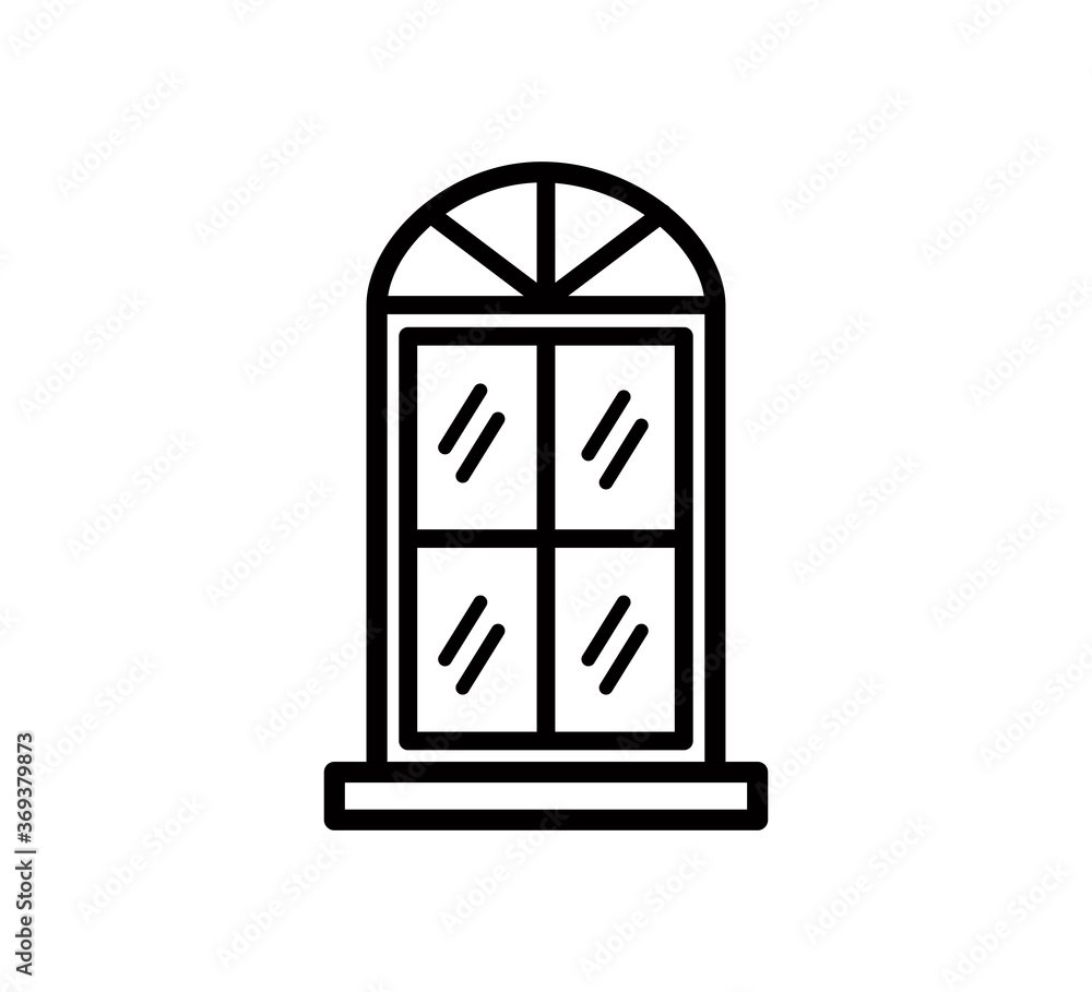 Window icon vector logo design template Window icon vector logo design template