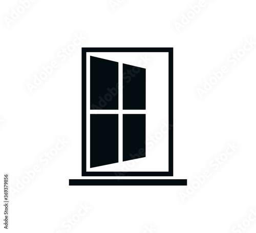 Window icon vector logo design template
