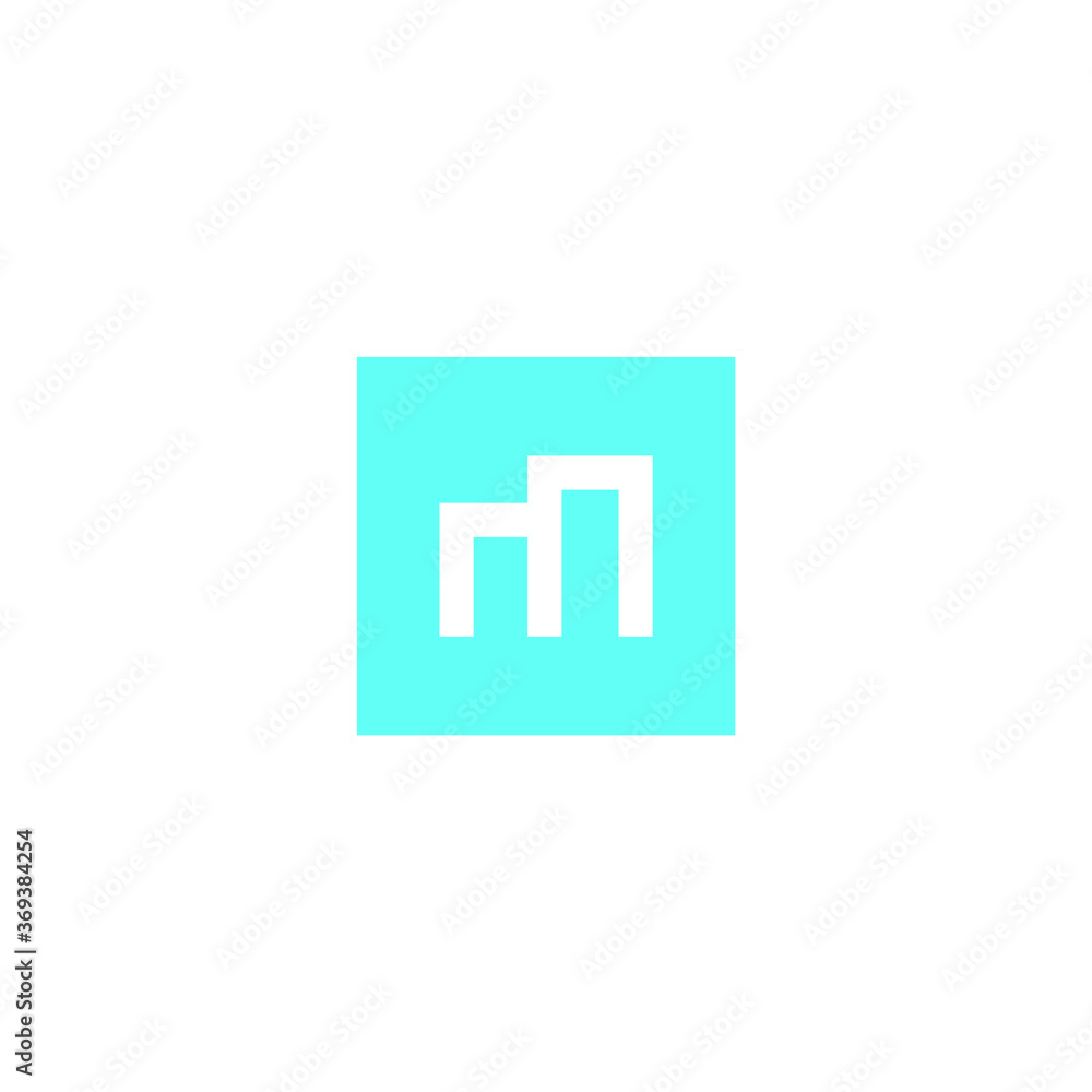 Obraz premium M Letter Logo Design Vector Illustration