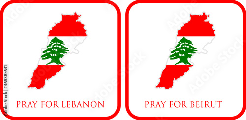 pray for lebanon and pray for beirut vector illustration. lebanon flag from massive explosion. design for humanity, peace, donations, charity and anti-war