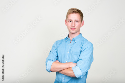 Portrait of young handsome businessman with blond hair © Ranta Images