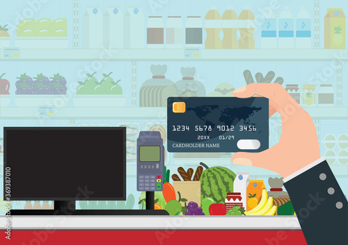 Payment by bank credit card.