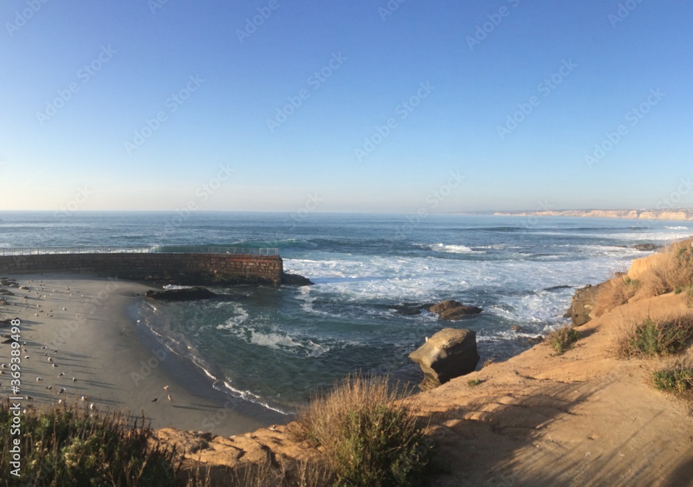 view of the beach