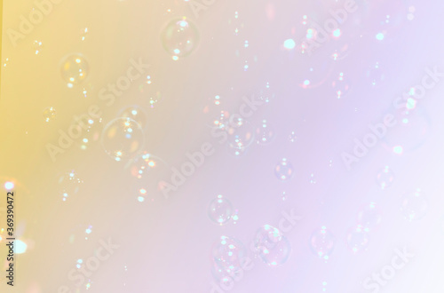 Wallpaper Mural Beautiful gradient colorful soap bubbles float background. Torontodigital.ca
