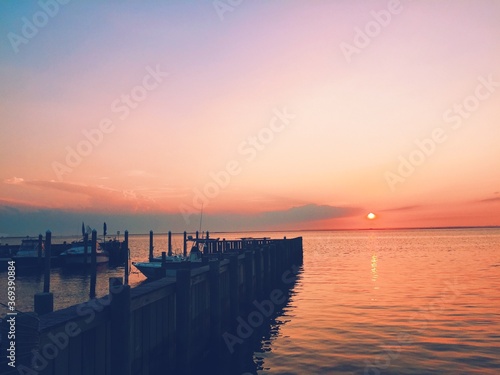 Sunset on the Sea