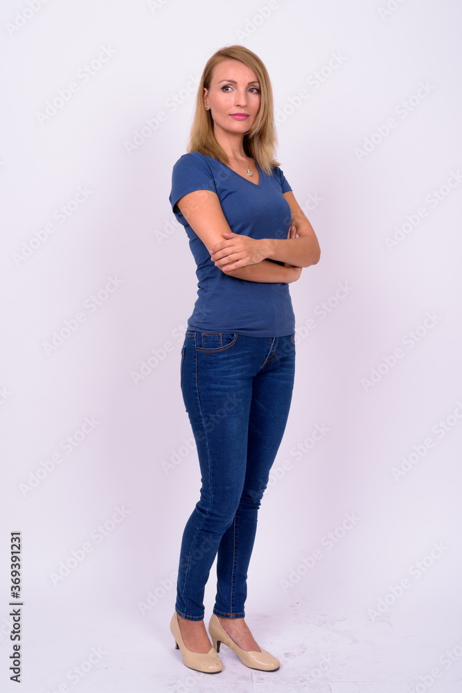 Portrait of beautiful woman with blond hair Portrait of beautiful woman with blond hair