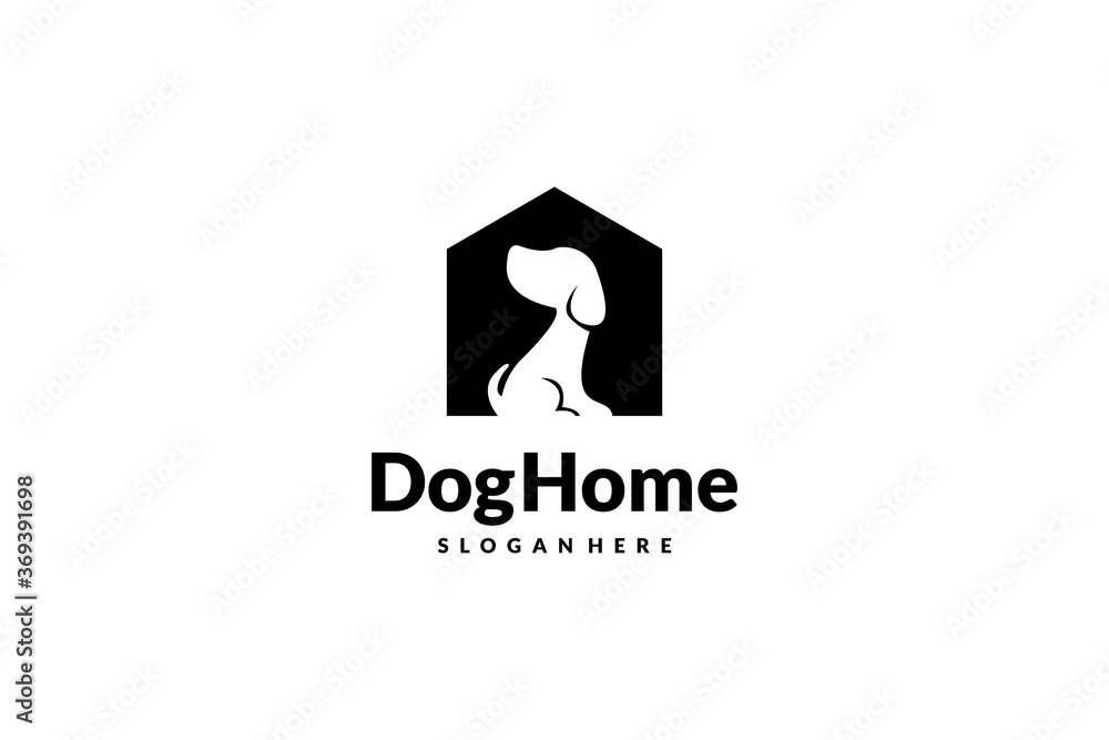 dog home logo design vector dog home logo design vector
