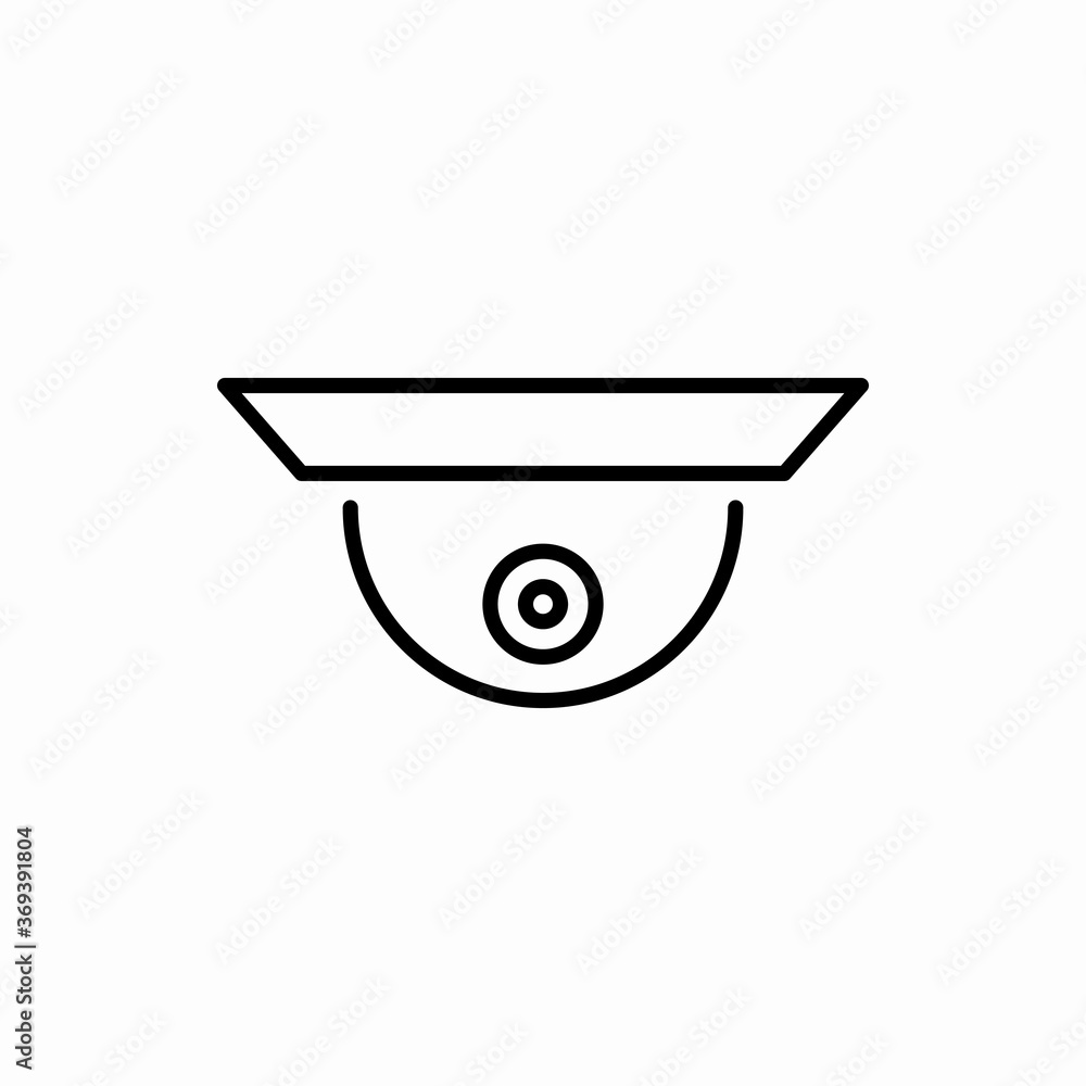 Outline security camera icon.Security camera vector illustration. Symbol for web and mobile Outline security camera icon.Security camera vector illustration. Symbol for web and mobile