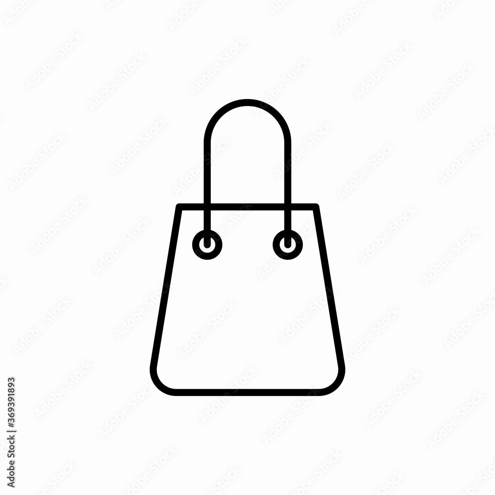 Outline shopping bag icon.Shopping bag vector illustration. Symbol for web and mobile Outline shopping bag icon.Shopping bag vector illustration. Symbol for web and mobile