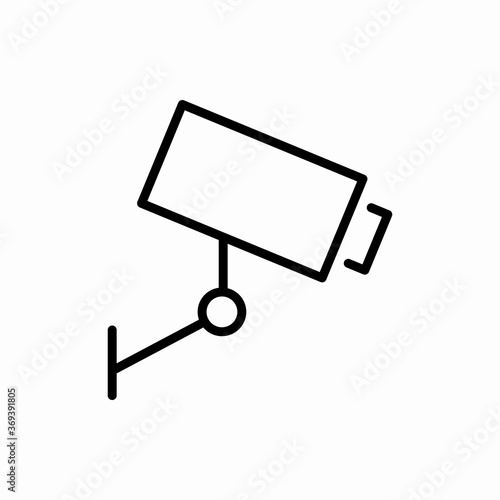 Outline security camera icon.Security camera vector illustration. Symbol for web and mobile