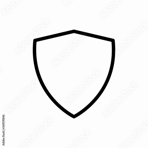 Outline shield icon.Shield vector illustration. Symbol for web and mobile