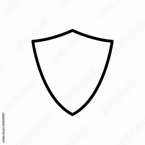 Outline shield icon.Shield vector illustration. Symbol for web and mobile