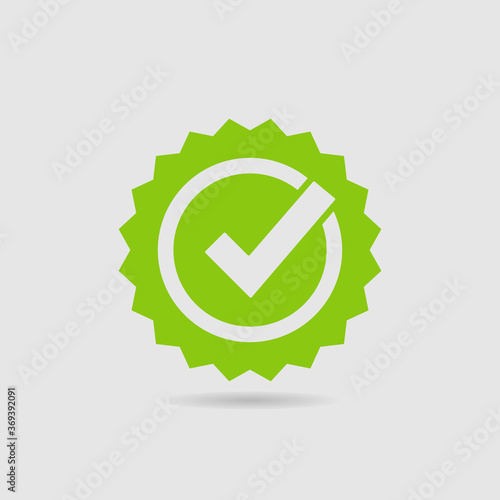 Quality Check Certified Badge Icon