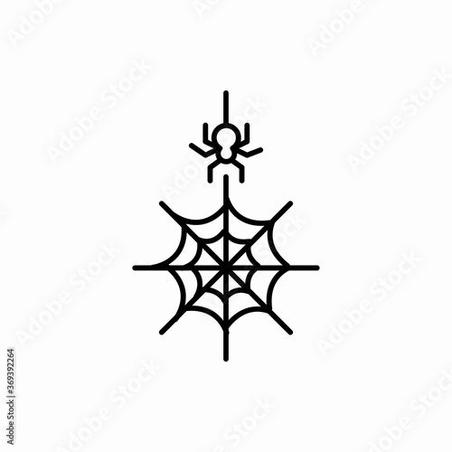 Outline spider web icon.Spider web vector illustration. Symbol for web and mobile