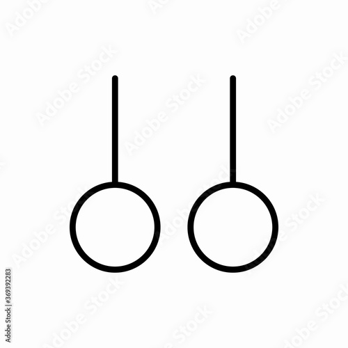 Outline sport ring icon.Sport ring vector illustration. Symbol for web and mobile