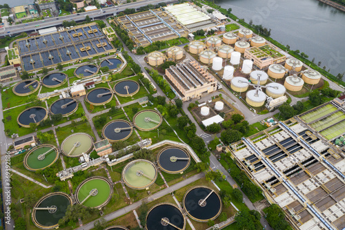 Photography Sewage treatment plant in Hong Kong