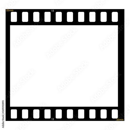 Film strip, blank photo frame, free space for your pictures