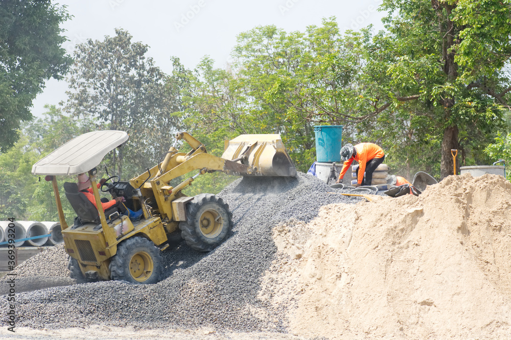 Obraz premium excavator on a construction site