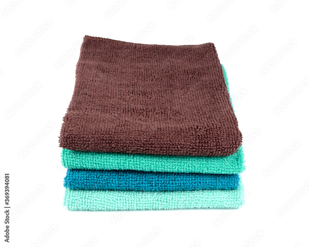 Hand towels isolate white background Hand towels isolate white background