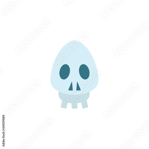 Skull vector isolated illustration. Skeleton icon