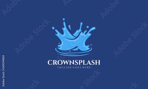 Crown Splash Vector Logo