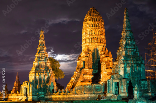 Chai Watthanaram Temple is Ruins of an ancient city in Thailand