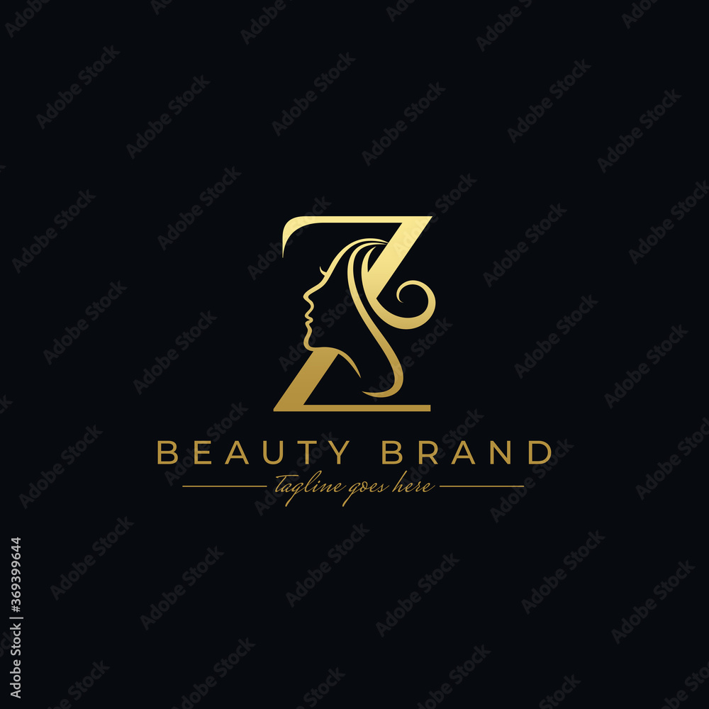 Premium Vector  X letter beauty face hair salon logo design