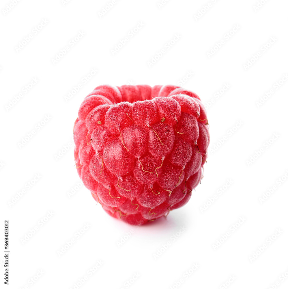 Tasty ripe raspberry on white background Tasty ripe raspberry on white background