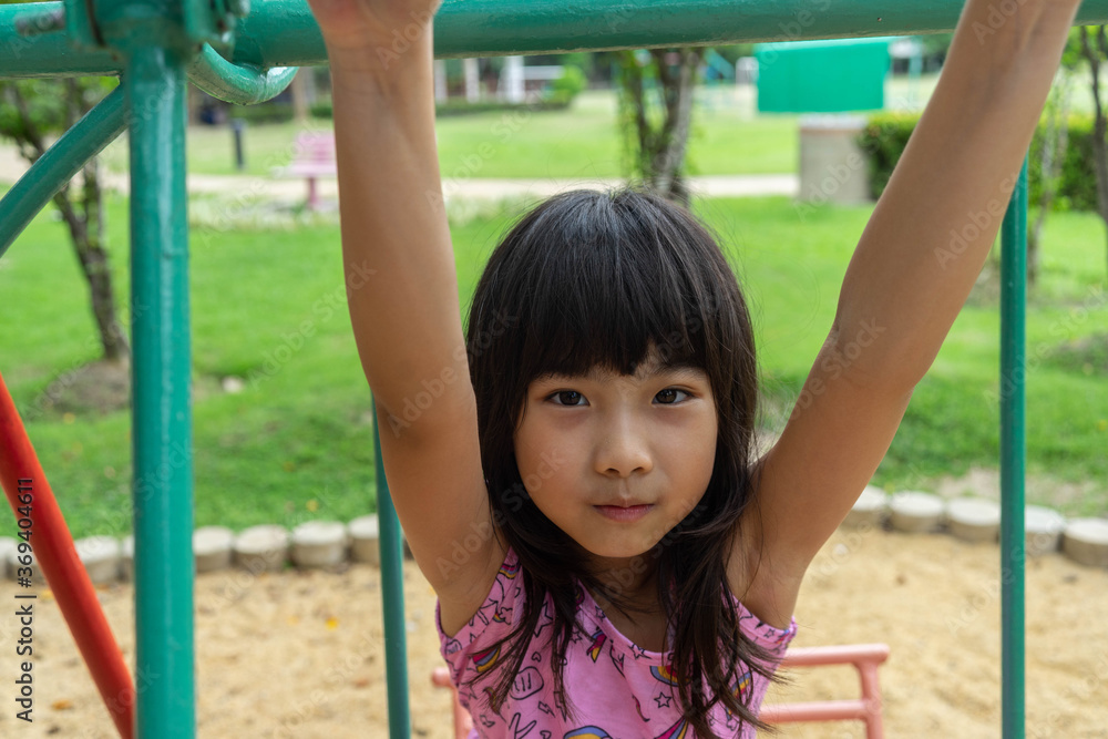 Portrait Asian Thailand kids little girl smiling happy Portrait Asian Thailand kids little girl smiling happy