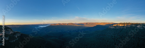 Sunrise over a mountain range