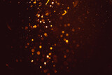 Abstract gold defocus bokeh glitter vintage lights with black