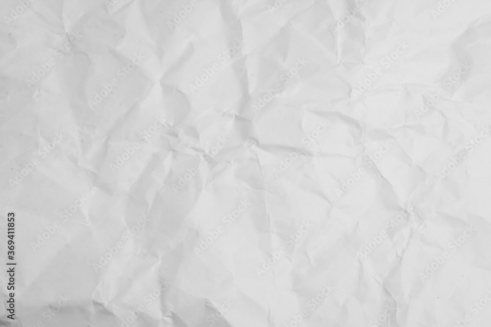 White wrinkled paper texture White wrinkled paper texture