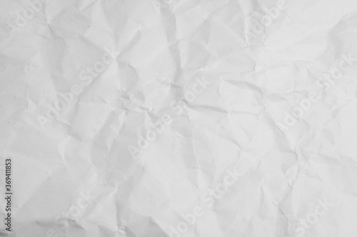 White wrinkled paper texture
